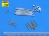 Aber 350L-67 Set of barrels for Italian Battleship: RN Roma 381mm x 9, 152mm x 12, 90mm x 12 (1:350)