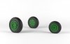 Armory Models AW48027 Mikoyan MiG-21 Fishbed wheels w/ weighted tires, early 1/48