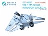 Quinta Studio QDS-48592 F-14A Tomcat 3D-Printed & coloured Interior on decal paper (GWH) (Small version) 1/48