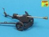 Aber 72L-56 Lufa 75mm do niemieckiej armaty p/panc Pak 40 z późnym hamulcem wylotowym / German 75mm gun barrel for PaK40 with late muzzle brake 1/72