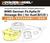 Voyager Model PEA175 WWII German Pz.Kpfw.IV Stowage Bin (for Ausf.B/C/D) 1/35