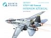 Quinta Studio QD72031 F-14D 3D-Printed & coloured Interior on decal paper (GWH) 1/72