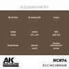 AK Interactive RC874 S.C.C. No.2 Brown 17 ml