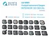 Quinta Studio QD48539 US WWII Cockpit instrument gauges 3D-Printed & coloured Interior on decal paper (All Kits) 1/48