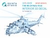 Quinta Studio QDS48406 Mi-24 Nato Hind 3D-Printed & coloured Interior on decal paper (Trumpeter)(Small version) 1/48