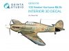 Quinta Studio QD32139 Hawker Hurricane Mk.IIb 3D-Printed & coloured Interior on decal paper (Revell) 1/32