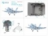 Quinta Studio QDS32110 F/A-18A 3D-Printed & coloured Interior on decal paper (Academy) (Small version) 1/32