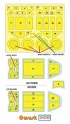 Omask 54039 Bf 109 E-1 / E-3 double-sided mask (for Wingsy Kits) 1/48