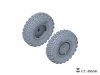 E.T. Model P35-113 Russian BTR-80 APC Weighted Road Wheels(Narrow) (3D Printed) For TRUMPETER Kit 1/35