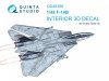 Quinta Studio QD48396 F-14B 3D-Printed & coloured Interior on decal paper (Hobby Boss) 1/48
