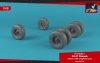 Armory Models AW48311 CH-47 Chinook wheels w/ weighted tires 1/48