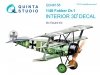 Quinta Studio QD48158 Fokker Dr.1 3D-Printed & coloured Interior on decal paper (for Eduard kit) 1/48