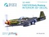 Quinta Studio QD48065 P-51D (Early) 3D-Printed & coloured Interior on decal paper (for Eduard kit) 1/48
