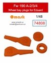 Omask 74808 Fw 190 A-2/3/4 wheel bay plugs (for Eduard) 1/48