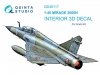 Quinta Studio QD48117 Mirage 2000N 3D-Printed & coloured Interior on decal paper (Kinetic) 1/48