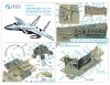 Quinta Studio QD32157 F-15C Late/F-15J late 3D-Printed & coloured Interior on decal paper (Tamiya) 1/32