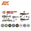 AK Interactive AK11710 WWI GERMAN AIRCRAFT COLORS 8x17 ml