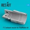 RESKIT RSU72-0201 F-2 EXHAUST NOZZLE FOR FINEMOLDS KIT 1/72