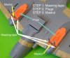 Omask 74821 Il-2 wheel bay plugs (for Tamiya) 1/48