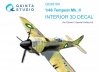 Quinta Studio QD48190 Tempest Mk.II 3D-Printed & coloured Interior on decal paper (Eduard) 1/48