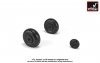 Armory Models AW72202 Junkers Ju 88 late wheels w/ weighted tires 1/72
