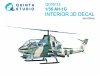 Quinta Studio QD35112 AH-1G Cobra 3D-Printed & coloured Interior on decal paper (ICM) 1/35