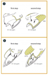 Clear Prop! CPA48049 F-86A double-sided painting mask on yellow kabuki paper for CP kits 1/48