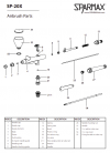 Sparmax SP-20X Airbrush -  Nozzle 0.2 mm