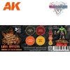 AK Interactive AK1072 WARGAME COLOR SET. LAVA EFFECTS. 4x17 ml