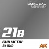 AK Interactive AK1565 DUAL EXO SET 21 – 21A SILVER & 21B GUN METAL