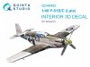 Quinta Studio QD48482 P-51B/C (Late) 3D-Printed coloured Interior on decal paper (Tamiya) 1/48