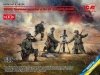 ICM 35715 WW2 German mortar GrW 34 with Crew (mortar and 4 figures) 1/35
