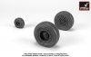 Armory Models AW48329 UH-60 Black Hawk wheels w/ weighted tires 1/48