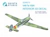 Quinta Studio QD48273 Ta 152H 3D-Printed & coloured Interior on decal paper (Dragon) 1/48