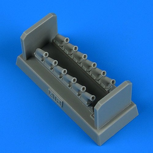 Échappement Quickboost 1/48 Pour P-51D/K Mustang - Détail Résine - Pour Maquette Meng