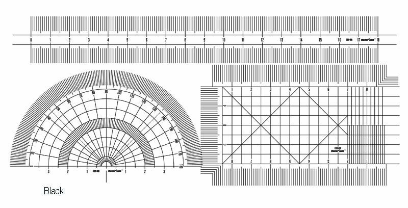 Trumpeter 09941 2MM FILMIC GAUGE- przymiary - Rulers, curves, templates ...