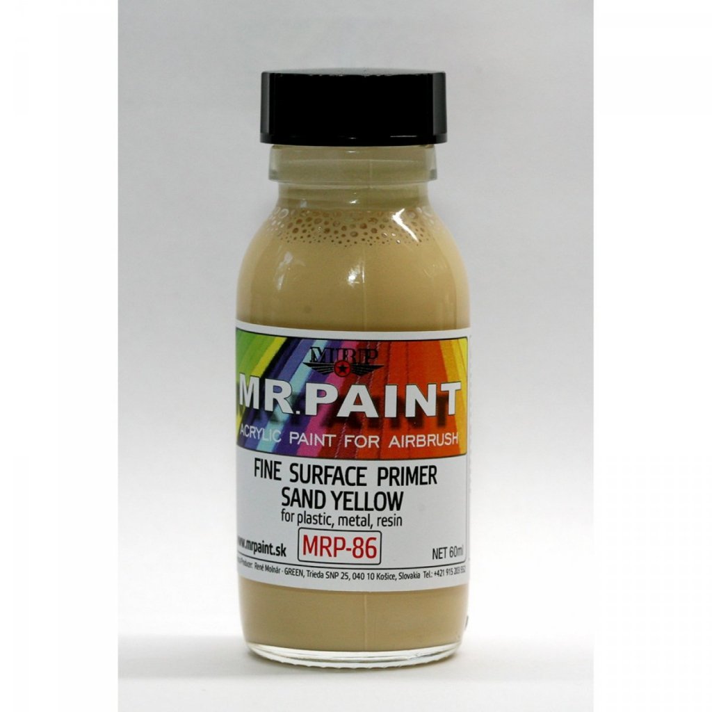 MR. Paint MRP86 FINE SURFACE PRIMERSAND YELLOW 60ml Surface