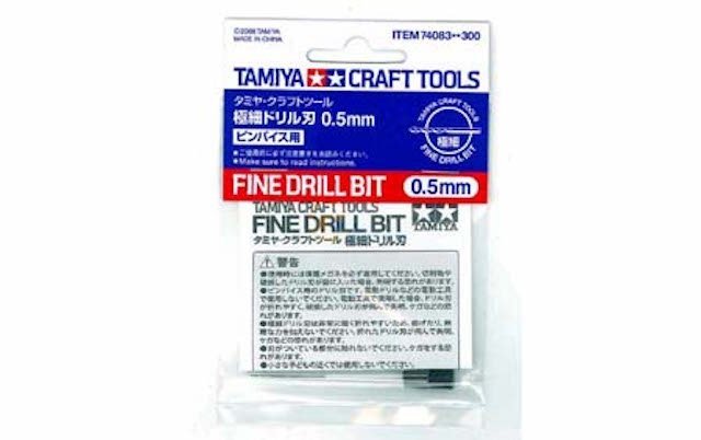Tamiya 74083 Fine Drill Bit 0.5mm 4950344740833 for Pin Vise 