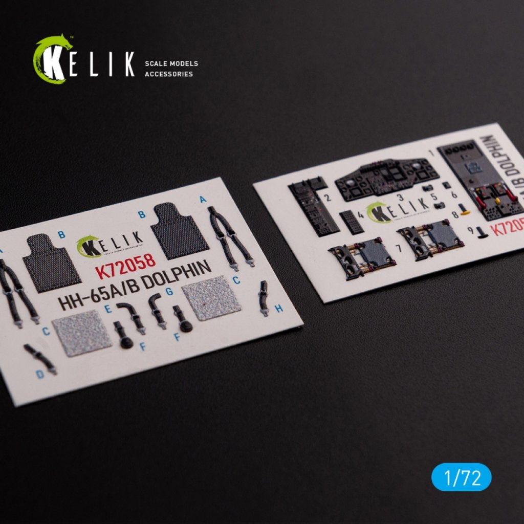 絵画 flk041143 KELIK K72058 HH-65A B Dolphin interior 3D decals for Dream