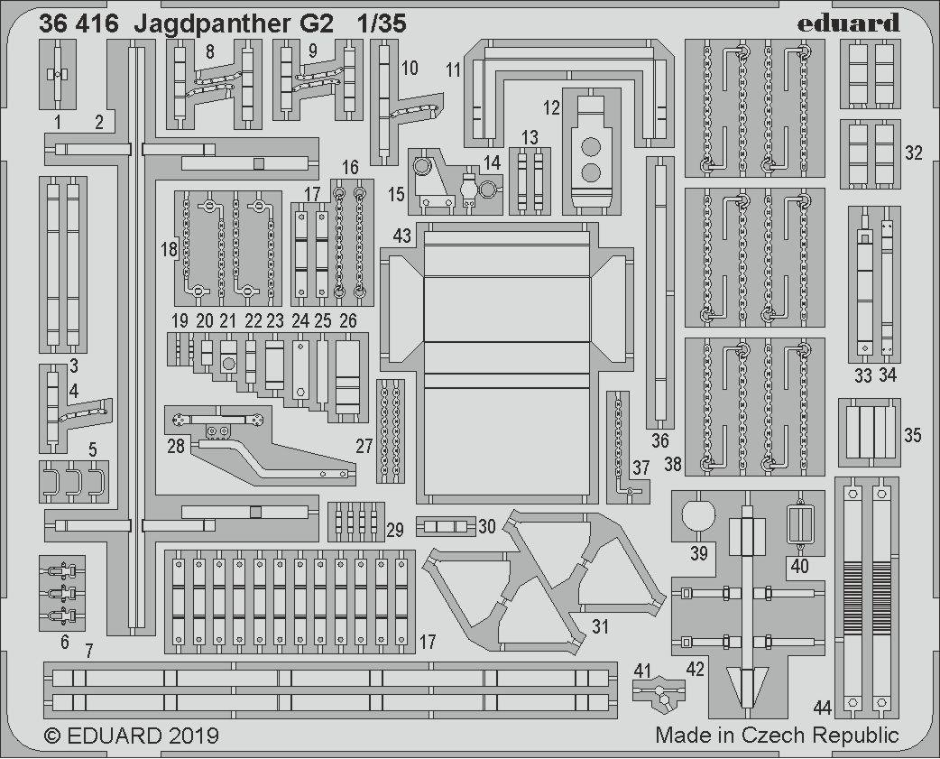 Eduard 36416 Jagdpanther G2 1 35 TAKOM - Blades dedicated to the Takom ...