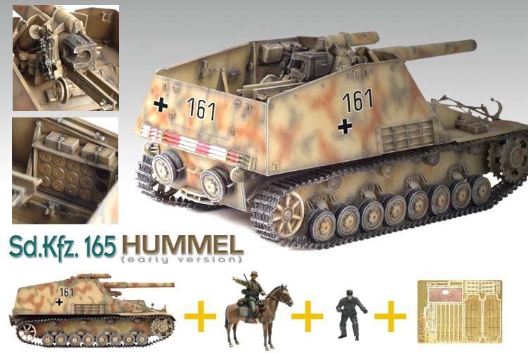 Dragon 6204 Sd.Kfz. 164 Hummel (Early Version) (1:35) - Self-propelled  artillery - 1939-1945 - 1 35 - Military vehicles and equipment