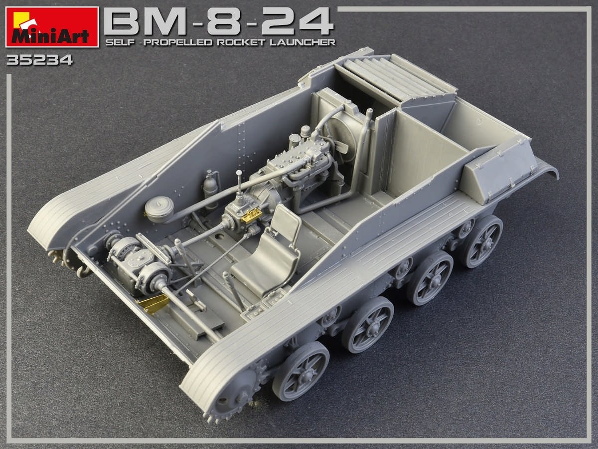 MiniArt 35234 BM-8-24 SELF-PROPELLED ROCKET LAUNCHER 1 35 - Rocket weapons  - 1939-1945 - 1 35 - Military vehicles and equipment