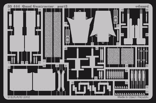Kit Photo-découpe Eduard 1/35 – Quad Guntractor Pour Maquettes Tamiya – Réf. 35444