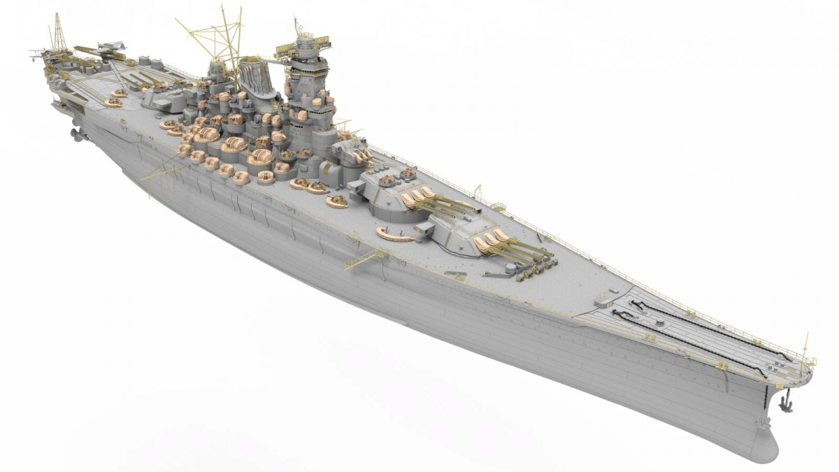 Very Fire BELBV350902DX IJN Yamato Warship Kit DX Deluxe version 1