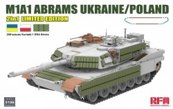 Rye Field Model 5106 M1A1 Abrams Ukraine/Poland - 2in1 Limited Edition 1/35 