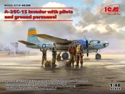 ICM 48288 A-26C-15 Invader with pilots and ground personnel 1/48 