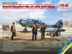 ICM 48313 Bristol Beaufort Mk.IA with RAF pilots 1/48 