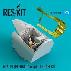 RESKIT RSU72-0143 MiG-25 RB/RBT Cockpit for Icm 1/72 