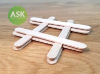 ASK T0070 Wooden Stick 92 x 9 mm (8 pcs)