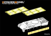 Voyager Model PEA374 WWII German Panther A/D Schurzen For TAMIYA 1/35